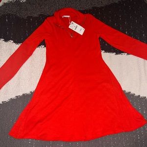 Red Zara dress